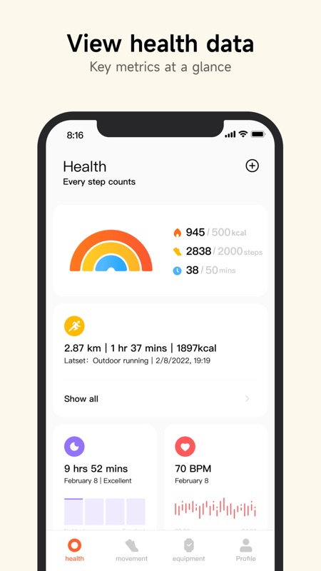 Mi Fitness (Xiaomi Wear Lite) 截图 1