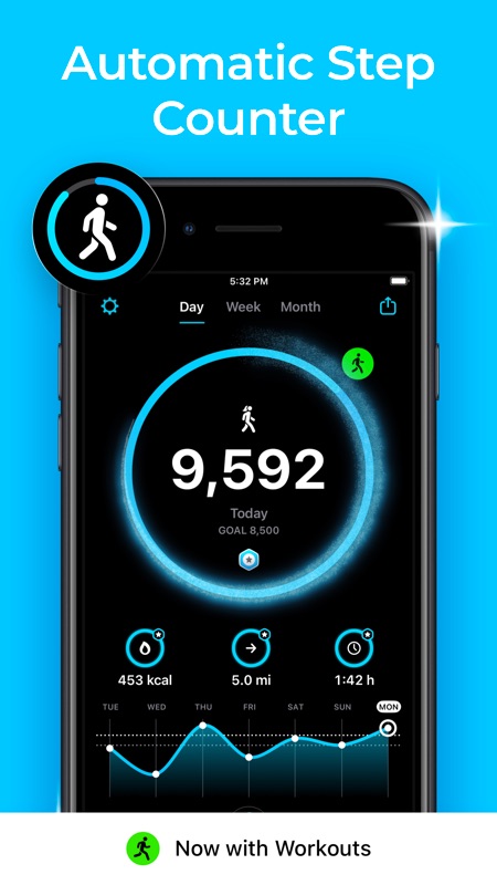 StepsApp Pedometer 截图 1