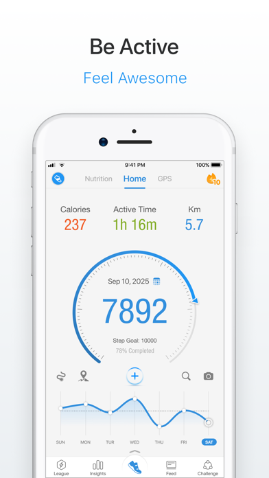 Pacer Pedometer Step Counter 官方商店截图 1