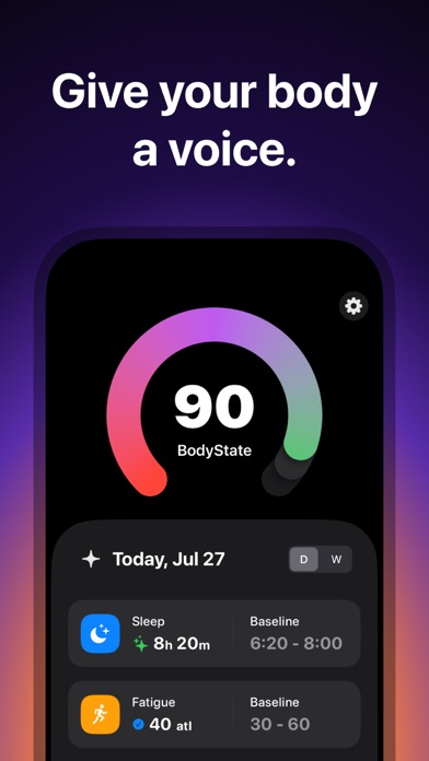 BodyState · 身体状态与精力 官方商店截图 1