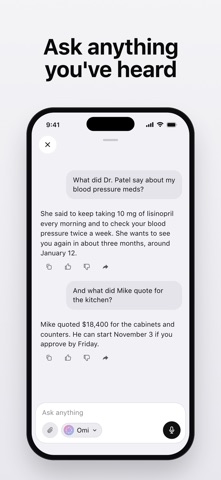 Omi - Smart Meeting Notes 官方商店截图 3